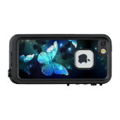Coque LifeProof Pour iPhone Papillon de nuit voltigeant (Dos Horizontal)