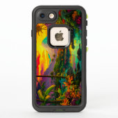 Coque LifeProof Pour iPhone Paradis tropical insulaire coloré (Dos)