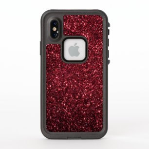 Parties scintillant rouge Bourgogne et brillance