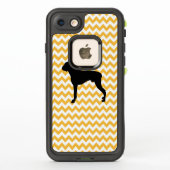 Coque LifeProof Pour iPhone Pastel Orange Chevron Avec Boxe (Dos)