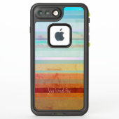 Coque LifeProof Pour iPhone Paysage Abstrait et vos mots (Dos)