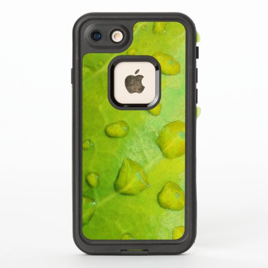 Coque LifeProof Pour iPhone Pluie printanière Abstraite (Dos)
