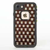 Coque LifeProof Pour iPhone Poids Brown et blanc (Dos)