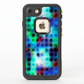 Coque LifeProof Pour iPhone Points bleus liquides (Dos)