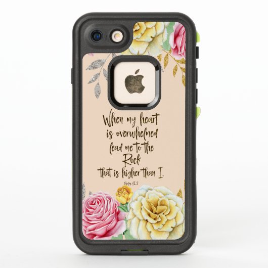 Coque LifeProof Pour iPhone Psaumes Bible Verse (Dos)
