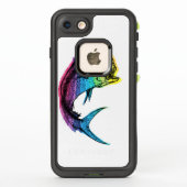 Coque LifeProof Pour iPhone Rainbow Mahi Mahi (Dos)