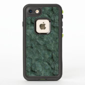 Coque LifeProof Pour iPhone Rocher vert ciselé gris (Dos)