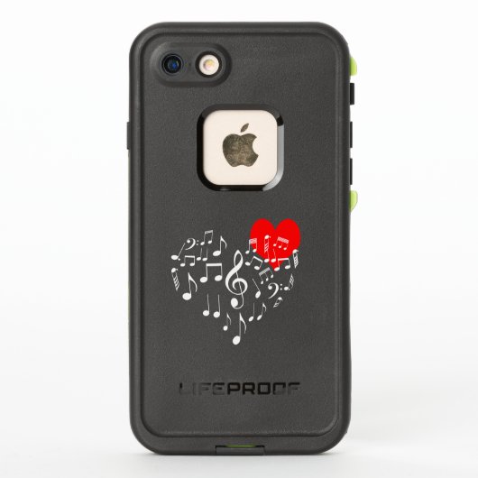 Coque LifeProof Pour iPhone Singing Heart one of a-Kind (Dos)