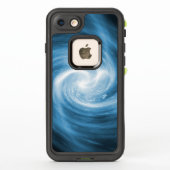 Coque LifeProof Pour iPhone Tourbillon bleu doux (Dos)