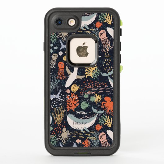 Coque LifeProof Pour iPhone Vie marine (Dos)