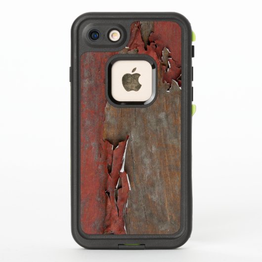 Coque LifeProof Pour iPhone Vintage Red Barn Wood (Dos)