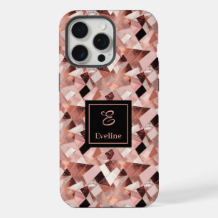 Coque Lux pour iPhone 15 Rose Gold et Noir Personn