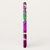 Coque Magenta Dragonfly iPhone X (Dos/Gauche)