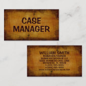 Coque Manager Carte de visite antique (Devant / Derrière)
