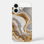 Coque marbré-Mate Tough Apple iPhone 16 Coque (Verso)