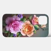 Coque-Mate coque iphone de design floral (Verso (horizontal))