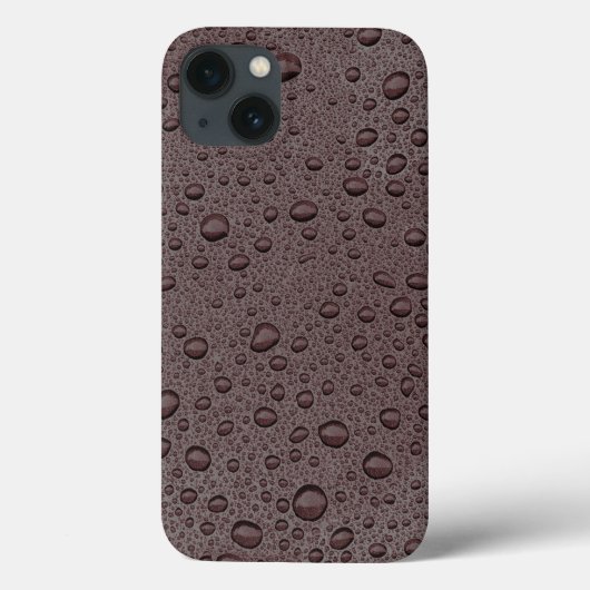 Coque-Mate coque iphone de gouttelettes d'eau marr (Verso)