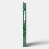 Coque-Mate coque iphone de gouttelettes d'eau vert (Verso / Gauche)