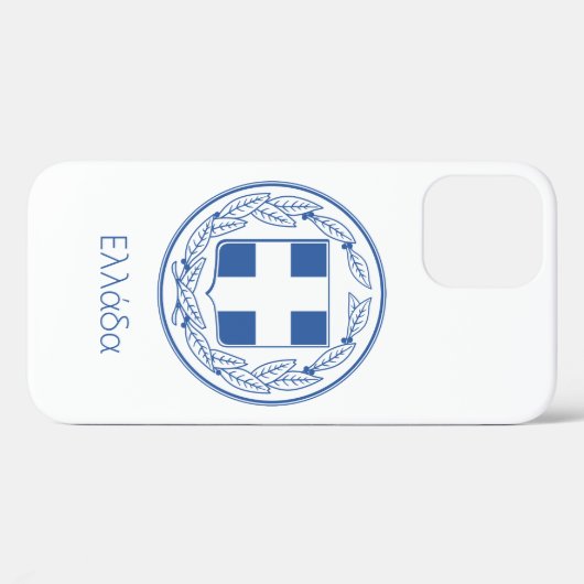 Coque-Mate coque iphone de l'emblème de la Grèce (Verso (horizontal))