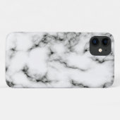 Coque-Mate coque iphone en marbre noir (Dos (Horizontal))