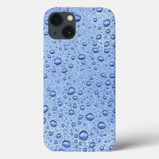 Coque-Mate coque iphone gouttelettes d'eau bleu