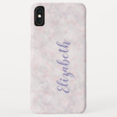 Coque-Mate de Bokeh rose clair iPhone XS Coque max (Dos)