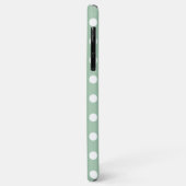 Coque-Mate de Sage Green Pastel Polka Dot coque ip (Dos/Gauche)