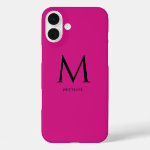 Coque-Mate simple et moderne Monogramme coque ipho