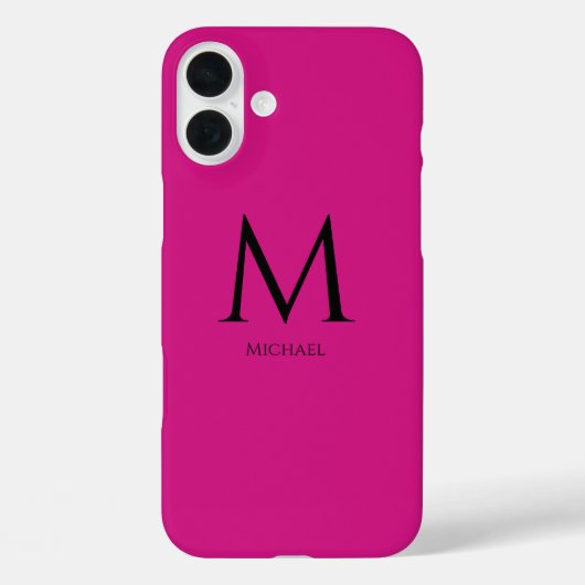 Coque-Mate simple et moderne Monogramme coque ipho (Verso)