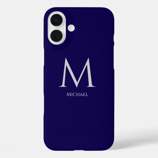 Coque-Mate simple et moderne Monogramme coque ipho (Verso)