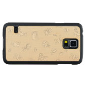 Coque Mince En Érable Galaxy S5 Arrière - plan de bébé (Devant (horizontal))