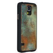 Coque Mince En Érable Galaxy S5 Bleu deja (Droite)