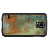 Coque Mince En Érable Galaxy S5 Bleu deja (Devant (horizontal))