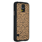 Coque Mince En Érable Galaxy S5 Décor de guépard de peau (Droite)