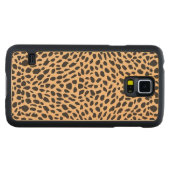 Coque Mince En Érable Galaxy S5 Décor de guépard de peau (Devant (horizontal))