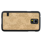 Coque Mince En Érable Galaxy S5 Dentelle beige (Devant (horizontal))
