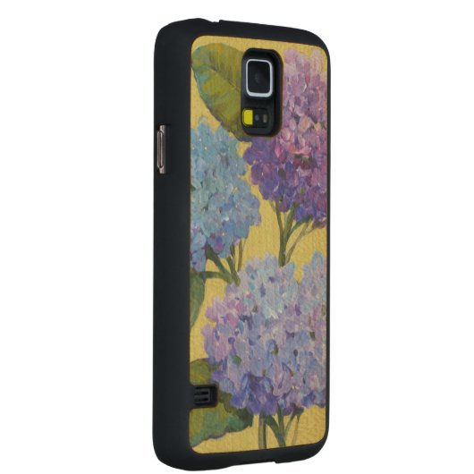 Coque Mince En Érable Galaxy S5 Hydrangée de printemps I (Droite)