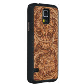 Coque Mince En Érable Galaxy S5 Simili cuir usiné exotique (Droite)