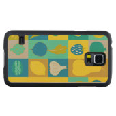 Coque Mince En Érable Galaxy S5 Veggie Blocks I (Devant (horizontal))