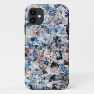 Coque mobile Collage Abstrait bleu