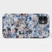 Coque mobile Collage Abstrait bleu (Dos (Horizontal))