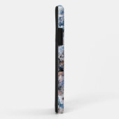 Coque mobile Collage Abstrait bleu (Dos/Droite)