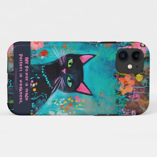 Coque mobile modifiable avec verset biblique (Dos (Horizontal))