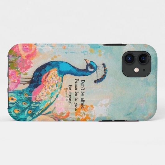 Coque mobile modifiable avec verset biblique (Dos (Horizontal))