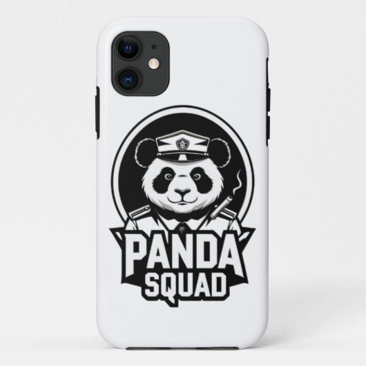 Coque mobile Panda Squad (Dos)