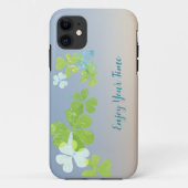 Coque moderne à fleurs vertes (Dos)