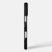 Coque Monogrammé Black Gold moderne - Mate iPhone (Verso / Droite)
