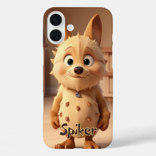 Coque monogramme de dessin animé - Mate iPhone