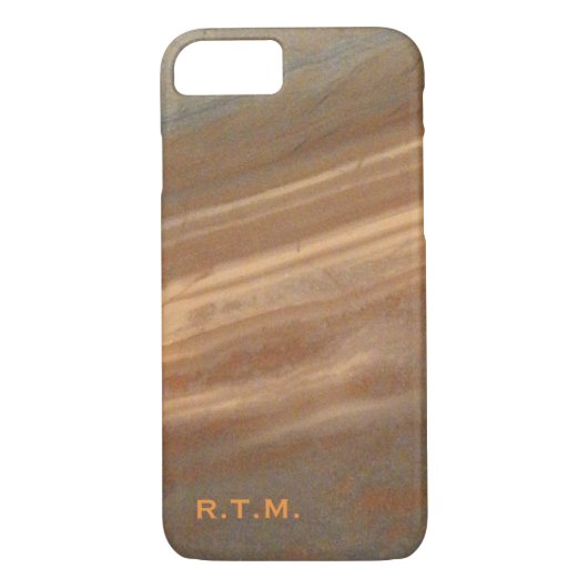 Coque Monogrammé Granite et cuivre iPhone 7 (Dos)