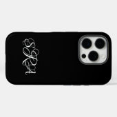 Coque Monogrammed iPhone 16 Pro (Verso (horizontal))